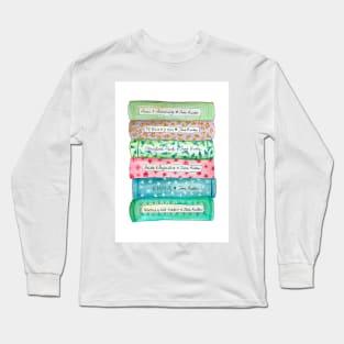 Jane Austen Book Collection Long Sleeve T-Shirt